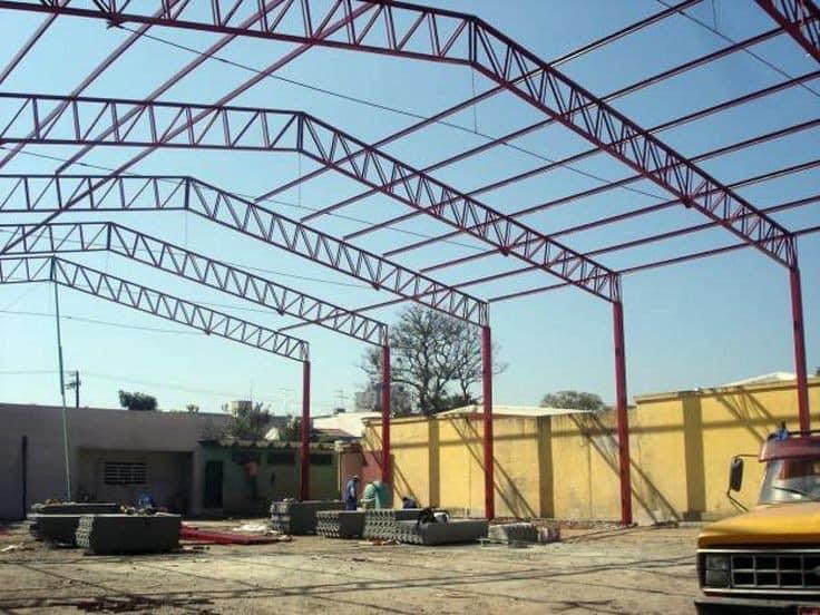 Heavy Built-Up I-Beam Column & Mezzanine Framework