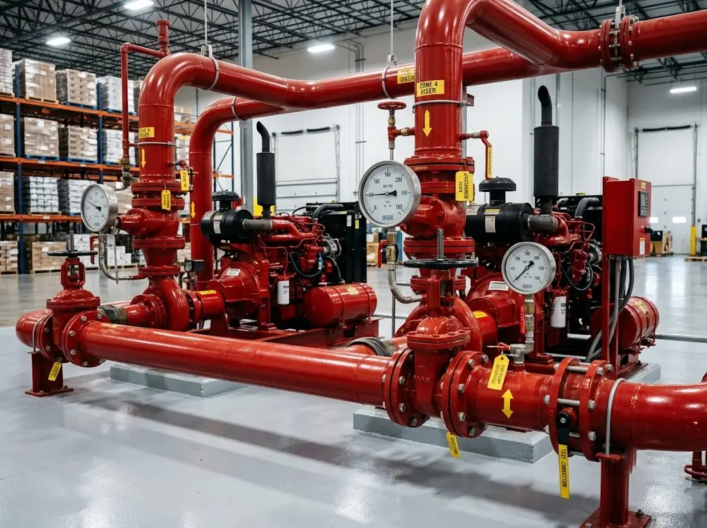 Industrial Fire Hydrant & Sprinkler Line Installation